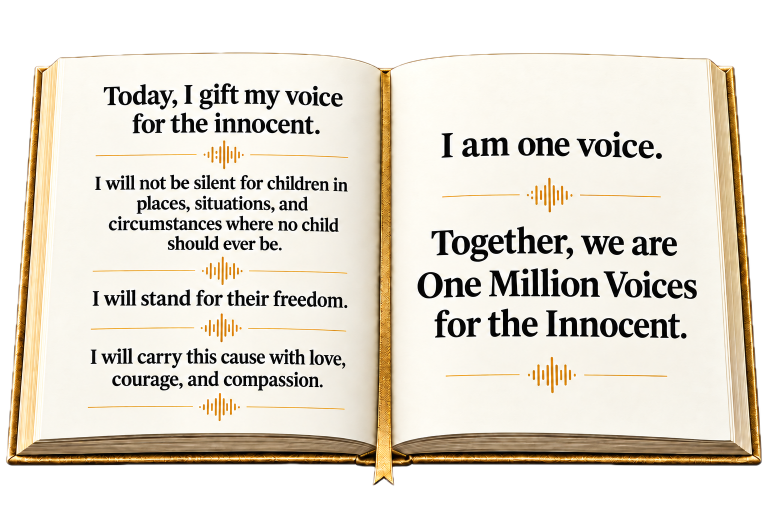 Open Book of Voices pledge